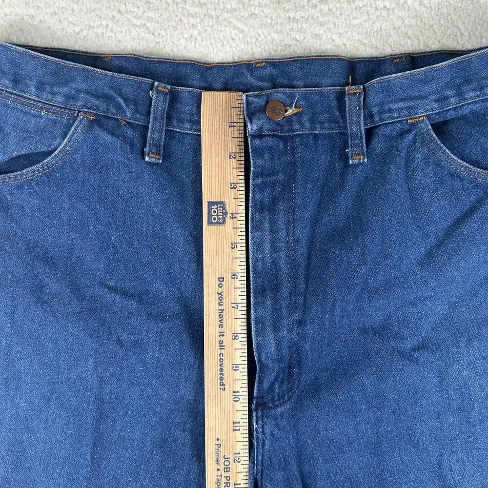 Vintage Wrangler Jeans Mens 42x36 Bootcut Cowboy Scovill Zipper USA 82611NV 70s